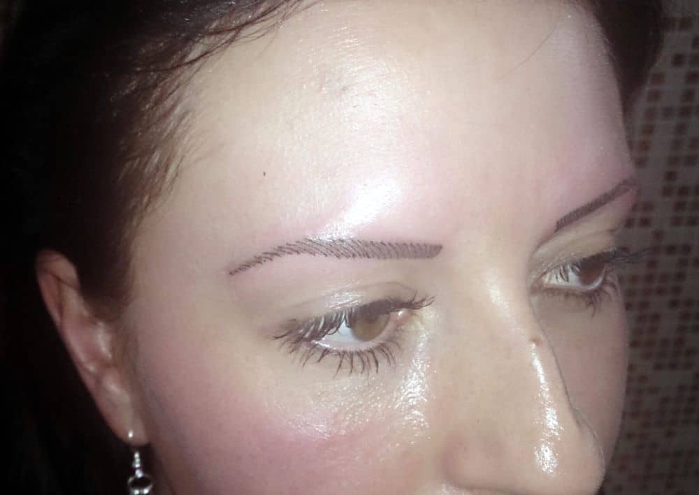 Permanent Augenbrauen Microblading Harchenzeichnung Im Studio Rottweil